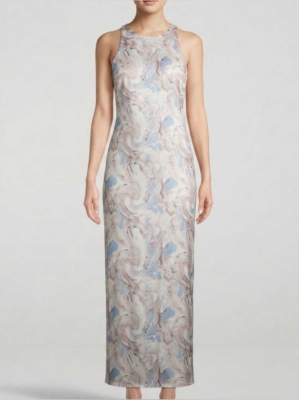 Joie Paisley Blue Brown Cream Swirl Print Dress Women’s Medium